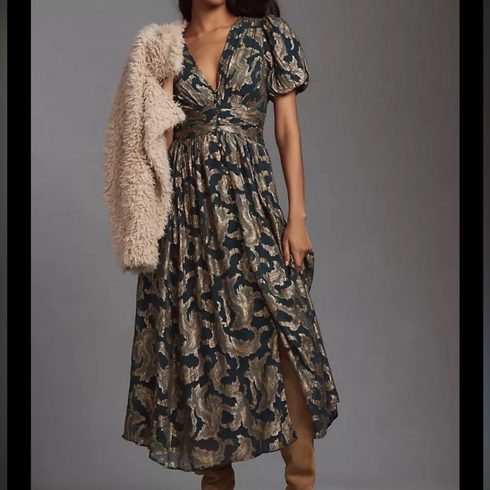 NWT Anthropologie Katerina Button Front Dress